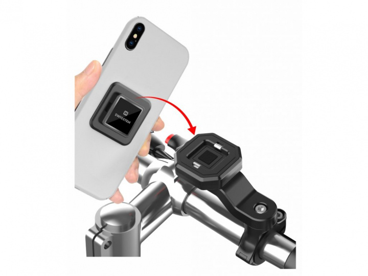 Swissten Mobiele telefoonhouder voor fiets in de groep SPORT, VRIJE TIJD & HOBBY / Sportuitrusting / Fietsaccessoires / Overige fietsaccessoires bij TP E-commerce Nordic AB (38-98153)
