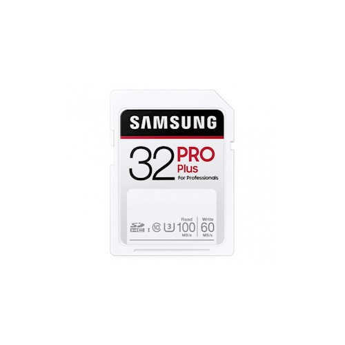 Samsung Geheugenkaart 32GB SDHC Pro Plus 100MB/s in de groep HOME ELECTRONICS / Opslagmedia / Geheugenkaarten / SD/SDHC/SDXC bij TP E-commerce Nordic AB (38-98185)