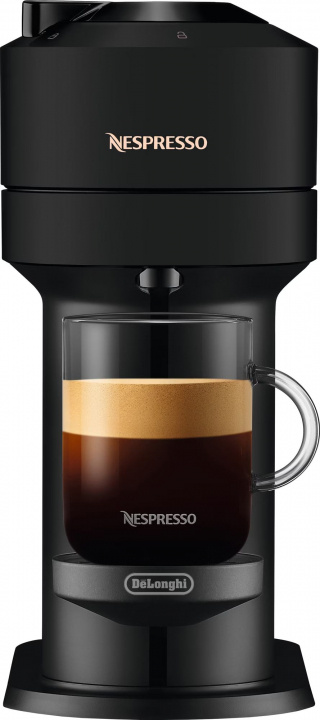 Nespresso Vertuo Next Kaffemaskin av DeLonghi, Matt Svart in de groep HUISHOUDEN & TUIN / Huishoudelijke apparaten / Koffiezetapparaten en accessoires / Espressomachines bij TP E-commerce Nordic AB (38-98237)
