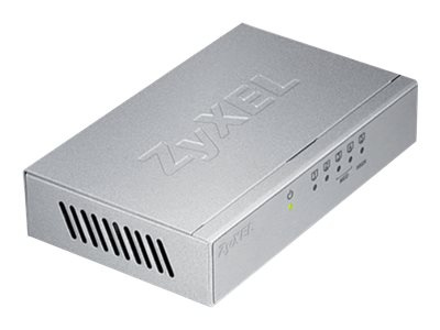 Zyxel GS-105B Switch 5-port Gigabit, Metall & Silver in de groep COMPUTERS & RANDAPPARATUUR / Netwerk / Schakelaars / 10/100/1000Mbps bij TP E-commerce Nordic AB (38-98260)