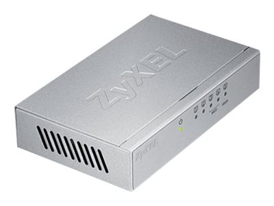 Zyxel GS-105B Switch 5-port Gigabit, Metall & Silver in de groep COMPUTERS & RANDAPPARATUUR / Netwerk / Schakelaars bij TP E-commerce Nordic AB (38-98260)