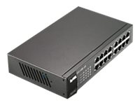Zyxel GS-1100-16 V3 Switch 16-port Gigabit in de groep COMPUTERS & RANDAPPARATUUR / Netwerk / Schakelaars bij TP E-commerce Nordic AB (38-98261)