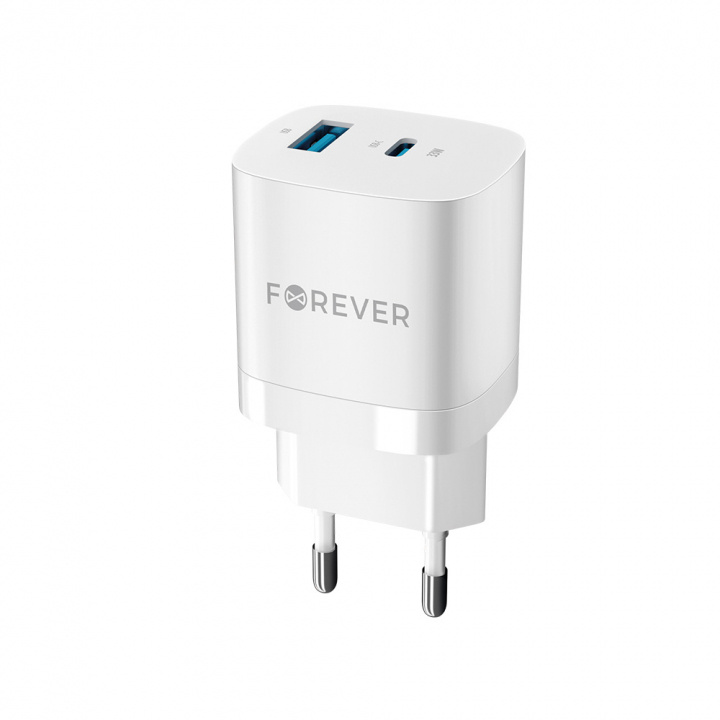 Wandoplader voor snel opladen 33W, USB & USB-C in de groep SMARTPHONE & TABLETS / Opladers & Kabels / Wandoplader / Wandoplader USB bij TP E-commerce Nordic AB (38-98281)