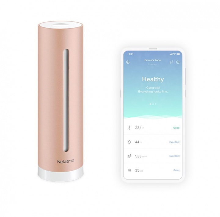 Netatmo Slimme binnenluchtkwaliteitsmeter in de groep HUISHOUDEN & TUIN / Smart home / Slimme huissystemen bij TP E-commerce Nordic AB (38-98289)