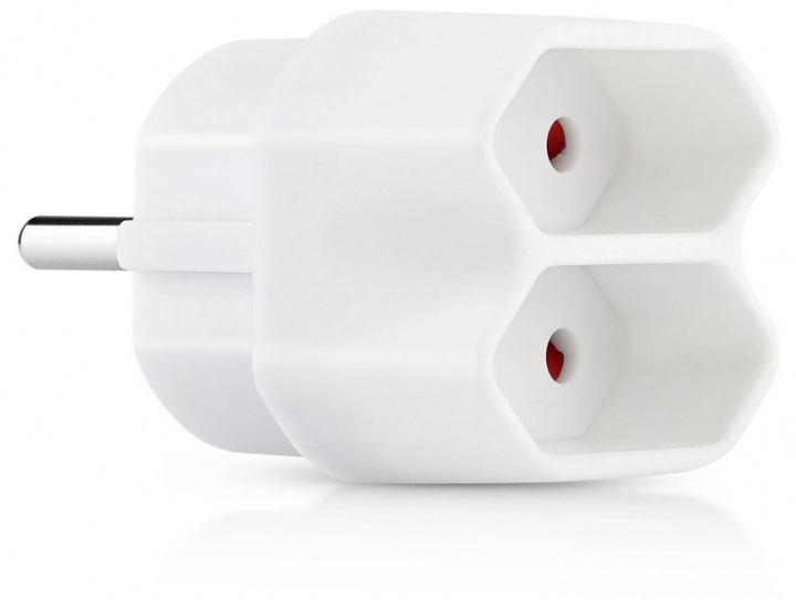 Splitterstekker 2-weg EU, Adapter met 2 stopcontacten in de groep HUISHOUDEN & TUIN / Elektriciteit & Verlichting / Stekkerblokken bij TP E-commerce Nordic AB (38-98337)