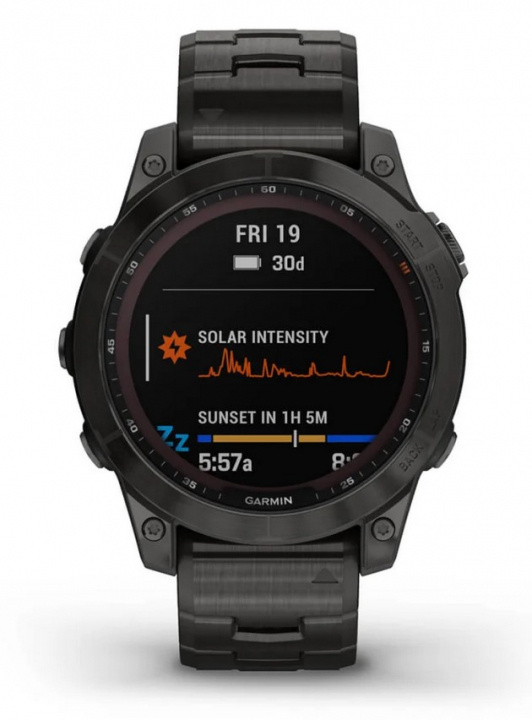 Garmin Fenix 7X Solar, Grå in de groep SPORT, VRIJE TIJD & HOBBY / Smartwatch & Activiteitsmeters / Smartwatches bij TP E-commerce Nordic AB (38-98386)