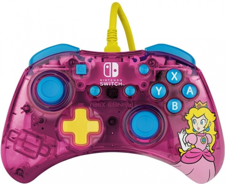 PDP Rock Candy Wired Controller - Peach (Switch) in de groep HOME ELECTRONICS / Spelconsoles en accessoires / Nintendo Switch / Accessoires bij TP E-commerce Nordic AB (38-98411)