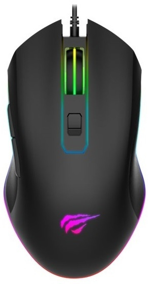 Havit Bedrade Gamingmuis 3200dpi met RGB in de groep COMPUTERS & RANDAPPARATUUR / GAMING / Muizen bij TP E-commerce Nordic AB (38-98461)