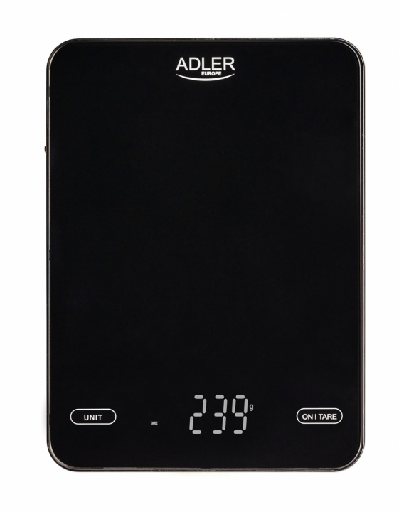 Adler AD 3177b Kitchen scale 10kg USB charged, Black in de groep HUISHOUDEN & TUIN / Keukengerei / Keukenweegschaal bij TP E-commerce Nordic AB (38-98480)