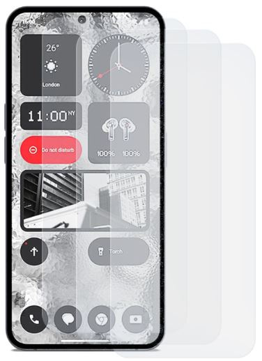 3-pack Screen protector Gehard glas 2,5D voor de Nothing Phone 2 in de groep SMARTPHONE & TABLETS / Mobielbescherming / Andere modellen bij TP E-commerce Nordic AB (38-98532PKT)