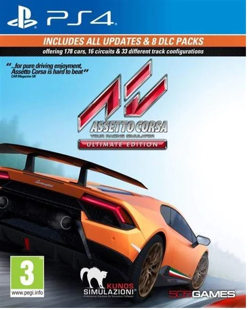 Assetto Corsa: Ultimate Edition (PS4) in de groep HOME ELECTRONICS / Spelconsoles en accessoires / Sony PlayStation 4 bij TP E-commerce Nordic AB (38-98601)