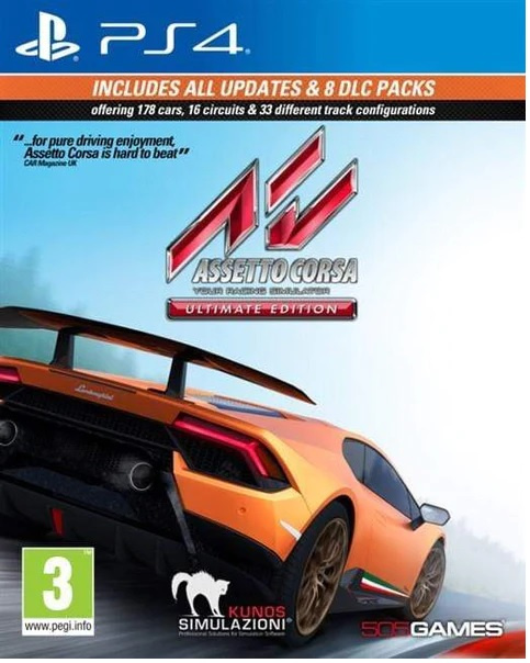 Assetto Corsa: Ultieme editie (PS4) in de groep HOME ELECTRONICS / Spelconsoles en accessoires / Sony PlayStation 4 / Spel bij TP E-commerce Nordic AB (38-98601)