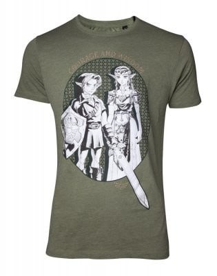 T-shirt Legends of Zelda - Link & Prinses Zelda, XL in de groep SPORT, VRIJE TIJD & HOBBY / Accessoires / T-shirts bij TP E-commerce Nordic AB (38-98618)