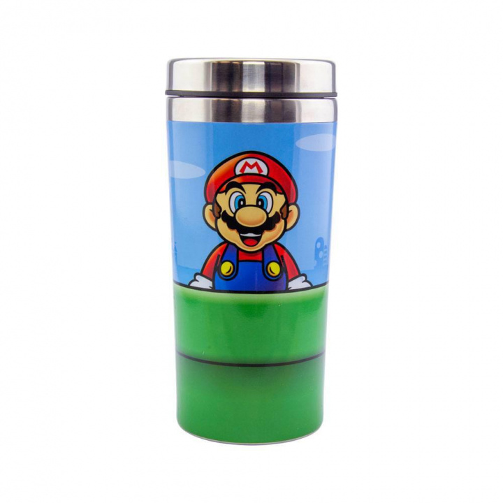 Super Mario Warp Pipe Travel Mug 450 ml in de groep SPORT, VRIJE TIJD & HOBBY / Buitenrecreatie / Thermosflessen & Waterflessen bij TP E-commerce Nordic AB (38-98623)