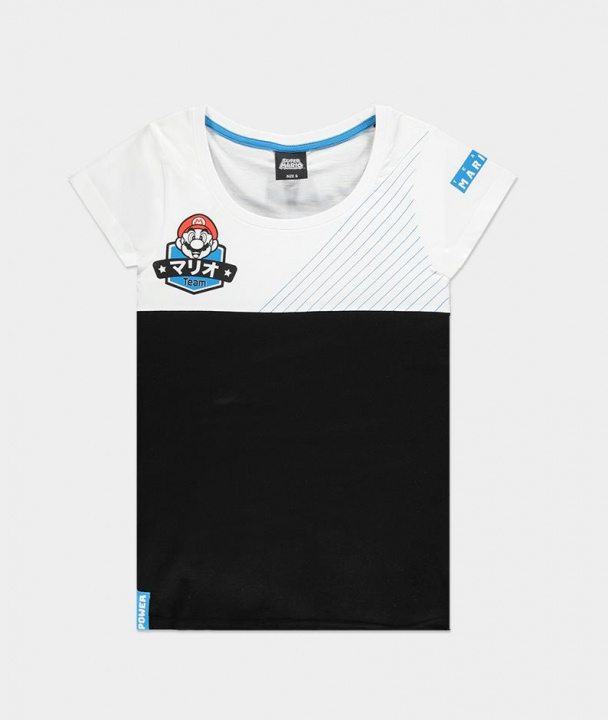 Team Mario - Dam T-Shirt, L in de groep HOME ELECTRONICS / Spelconsoles en accessoires / Overige games bij TP E-commerce Nordic AB (38-98668)