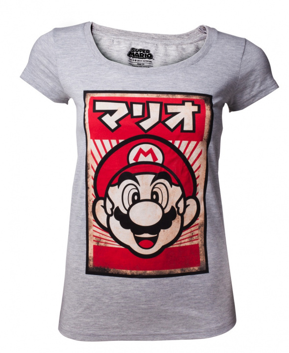 Bioworld Nintendo Propganda Mario Women\'s T-shirt, M in de groep SPORT, VRIJE TIJD & HOBBY / Accessoires / T-shirts bij TP E-commerce Nordic AB (38-98683)