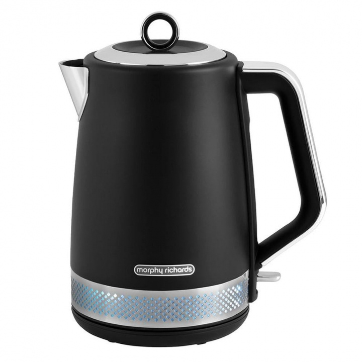 Morphy Richards Illumination Waterkoker 1.7L, Zwart in de groep HUISHOUDEN & TUIN / Huishoudelijke apparaten / Water & Sap / Waterkokers bij TP E-commerce Nordic AB (38-98732)