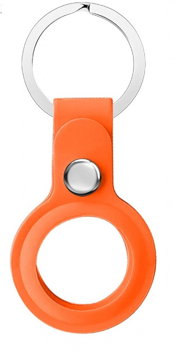 Silikon-hållare till AirTag med nyckelring, Orange in de groep SMARTPHONE & TABLETS / Overige accessoires / Overige bij TP E-commerce Nordic AB (38-98788)