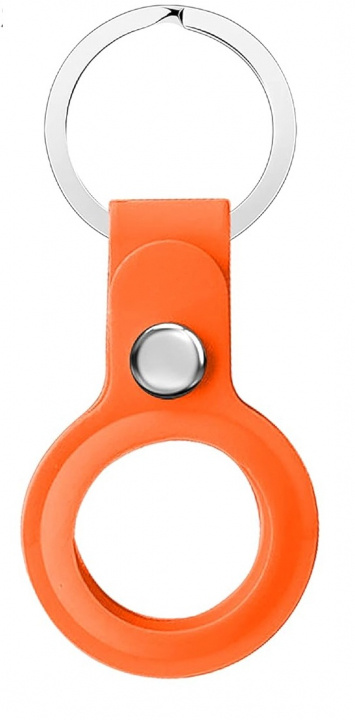 Siliconen houder voor AirTag met sleutelhanger, Oranje in de groep SMARTPHONE & TABLETS / Overige accessoires / Overige bij TP E-commerce Nordic AB (38-98788)