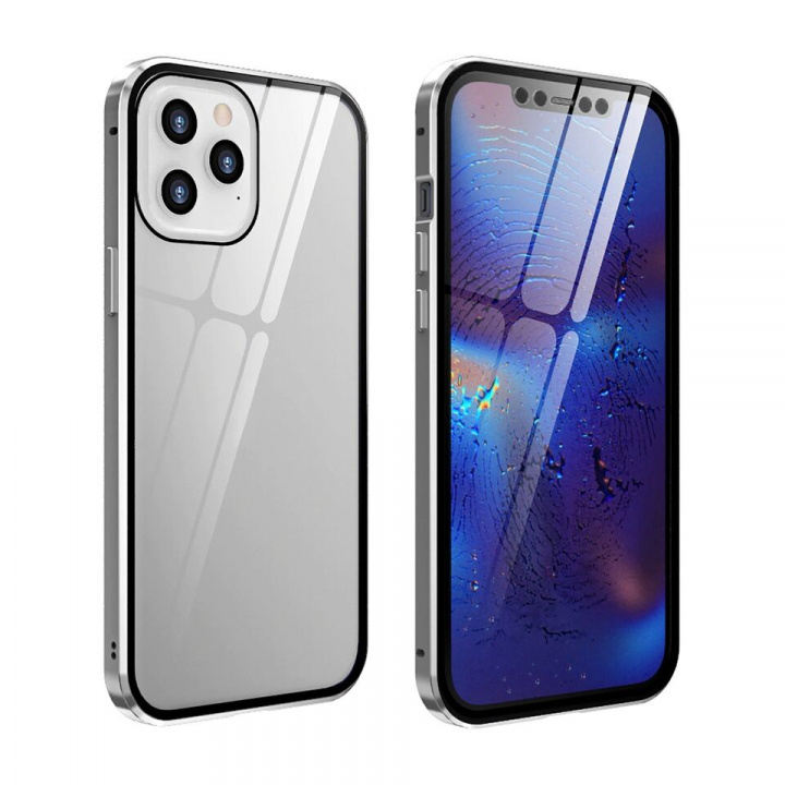 Mobilskal till iPhone 11 Pro Max, Silver/Transparent in de groep SMARTPHONE & TABLETS / Mobielbescherming / Apple / Make-up spiegel bij TP E-commerce Nordic AB (38-98801)