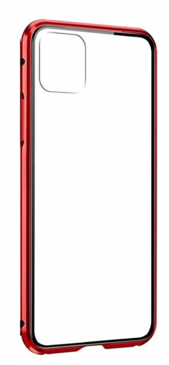 Mobielhoesje voor iPhone 11 Pro Max, Rood/Transparant in de groep SMARTPHONE & TABLETS / Mobielbescherming / Apple / iPhone 11 Pro Max / Hoesjes bij TP E-commerce Nordic AB (38-98803)