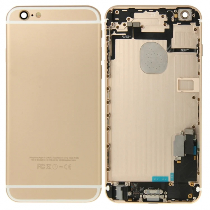 iPhone 6 Plus backside - Gold in de groep SMARTPHONE & TABLETS / Reservdelar bij TP E-commerce Nordic AB (38-98809)