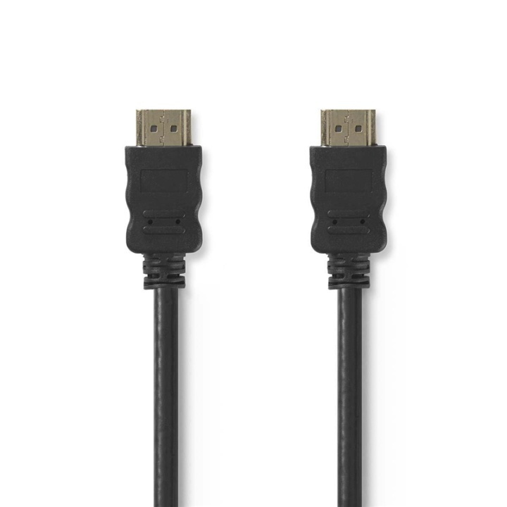 Nedis High Speed ​​HDMI™-Kabel met Ethernet | HDMI™ Connector | HDMI™ Connector | 4K@30Hz | ARC | 10.2 Gbps | 3.00 m | Rond | PVC | Zwart | Envelop in de groep HOME ELECTRONICS / Kabels & Adapters / HDMI / Kabels bij TP E-commerce Nordic AB (38-99035)