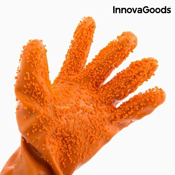 InnovaGoods Schoonmaakhandschoenen voor groenten in de groep HUISHOUDEN & TUIN / Keukengerei / Overige keukengereedschap bij TP E-commerce Nordic AB (38-99099)