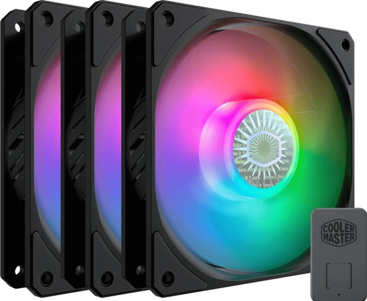 Cooler Master SickleFlow LED Chassifläkt, 120 ARGB, 3-pack in de groep COMPUTERS & RANDAPPARATUUR / Computeronderdelen / Koeling / Chassisventilatoren bij TP E-commerce Nordic AB (38-99152)