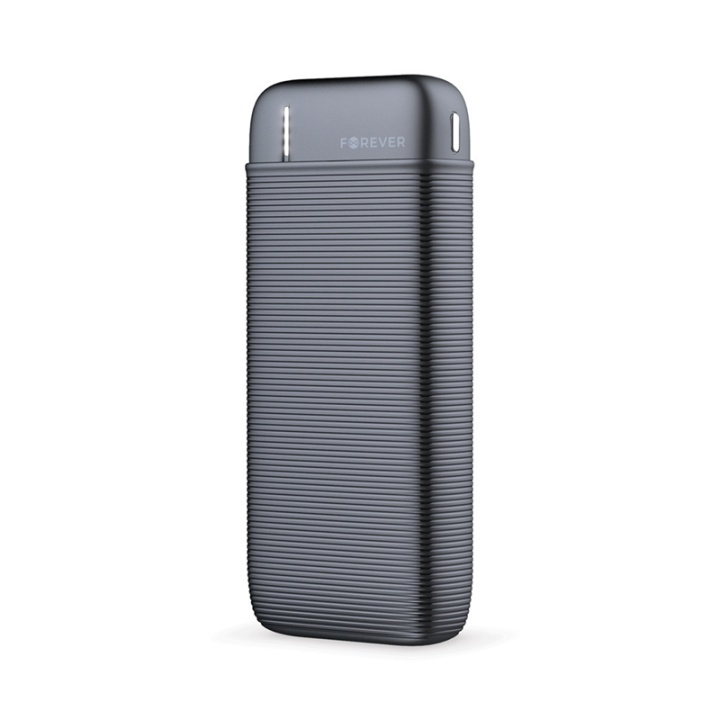 Forever Powerbank 10000 mAh TB-100M, zwart in de groep SMARTPHONE & TABLETS / Opladers & Kabels / Powerbanks bij TP E-commerce Nordic AB (38-99180)