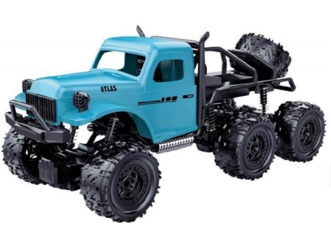 RC 6WD Vrachtwagen 2.4G 1-16, Blauw in de groep SPEELGOED, KINDER- & BABYPRODUCTEN / Op afstand bestuurbaar / Afstand bestuurbare auto\'s bij TP E-commerce Nordic AB (38-99223)