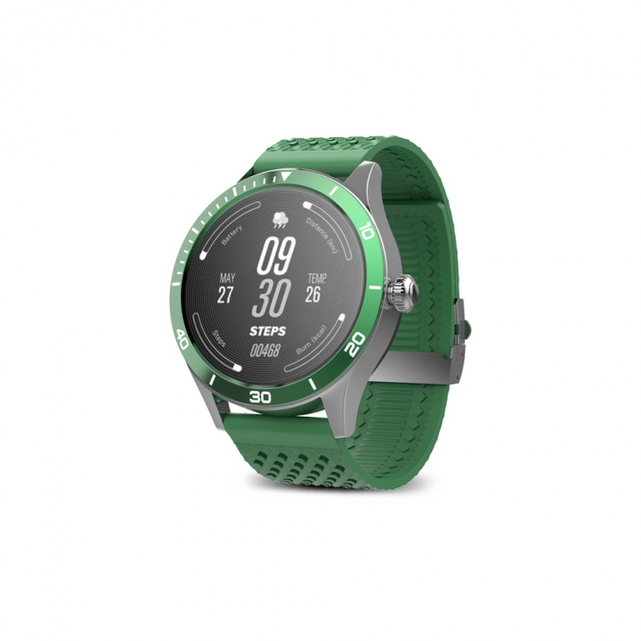 Forever smartwatch AMOLED ICON 2 AW-110, Green in de groep SPORT, VRIJE TIJD & HOBBY / Smartwatch & Activiteitsmeters / Smartwatches bij TP E-commerce Nordic AB (38-99338)