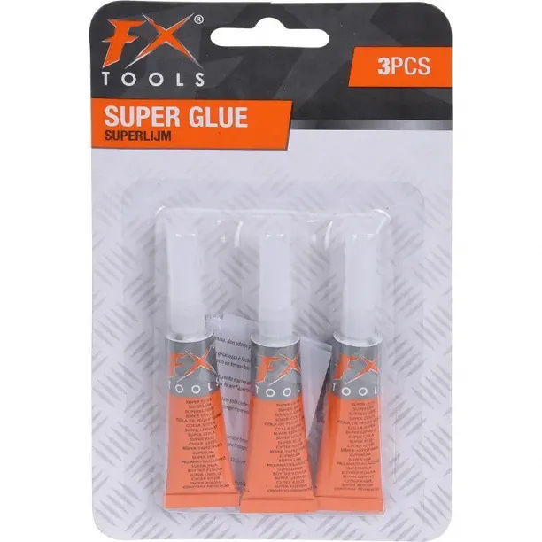 FX Tools Superlijm, 3-pak in de groep HUISHOUDEN & TUIN / Kantoormateriaal / Tape/lijm bij TP E-commerce Nordic AB (38-99352)