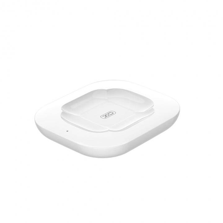 Xo draadloze oplader voor Airpods 10W, Wit in de groep SMARTPHONE & TABLETS / Opladers & Kabels / Draadloze Qi-oplader bij TP E-commerce Nordic AB (38-99375)