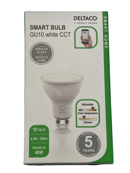 Smart LED-lampa, kall- och varmvit, GU10 sockel in de groep HOME ELECTRONICS / Verlichting / LED-lampen bij TP E-commerce Nordic AB (38-99396)