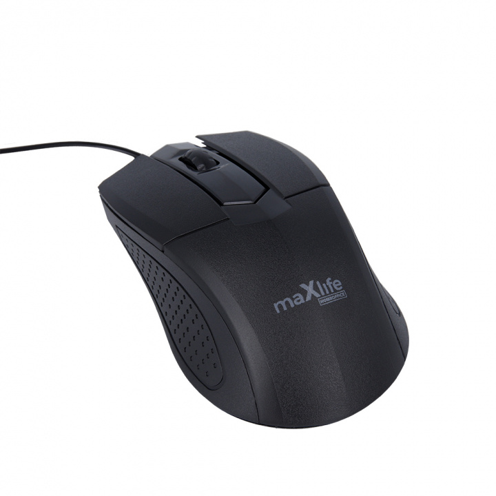 Maxlife Home Office MXHM-01 optische muis 1000 DPI 1,2 m zwart in de groep COMPUTERS & RANDAPPARATUUR / Muizen en toetsenborden / Muizen / Met kabel bij TP E-commerce Nordic AB (38-99430)