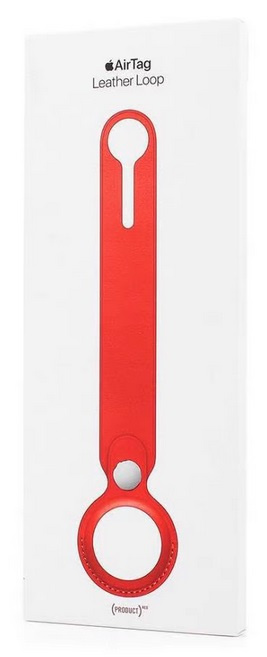 Apple Leren AirTag lus, rood in de groep SMARTPHONE & TABLETS / Overige accessoires / Overige bij TP E-commerce Nordic AB (38-99438)