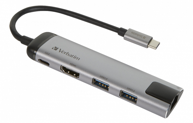 Verbatim USB-C Multiport Hub in de groep COMPUTERS & RANDAPPARATUUR / Computeraccessoires / USB-hubs bij TP E-commerce Nordic AB (38-99442)