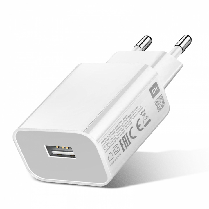 Xiaomi 2A USB-oplader, Wit in de groep SMARTPHONE & TABLETS / Opladers & Kabels / Wandoplader / Wandoplader USB bij TP E-commerce Nordic AB (38-99453)