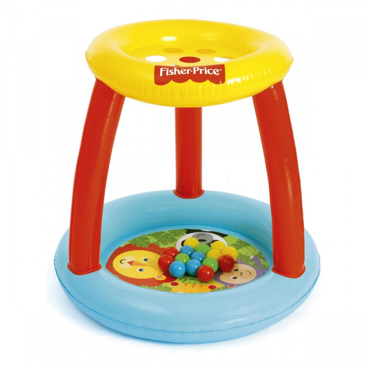 Bestway Fisher Price Opblaasbaar kinderzwembad / Ballenbak met dierenthema in de groep SPEELGOED, KINDER- & BABYPRODUCTEN / Buitenspeelgoed / Badspeelgoed bij TP E-commerce Nordic AB (38-99527)