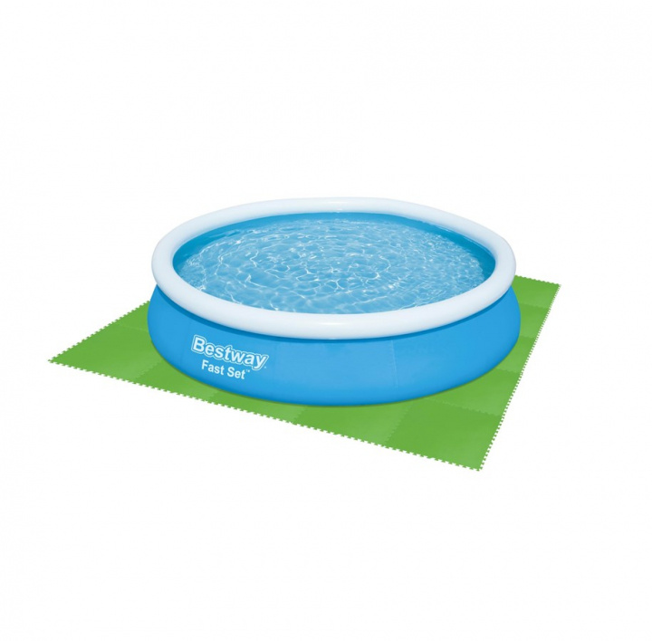 Bestway Flowclear Zwembadmat 78cm x 78cm (9 stuks - 5,47m²) in de groep HUISHOUDEN & TUIN / Tuinproducten / Zwembad & Accessoires / Bodemdoeken & Voeringen bij TP E-commerce Nordic AB (38-99556)