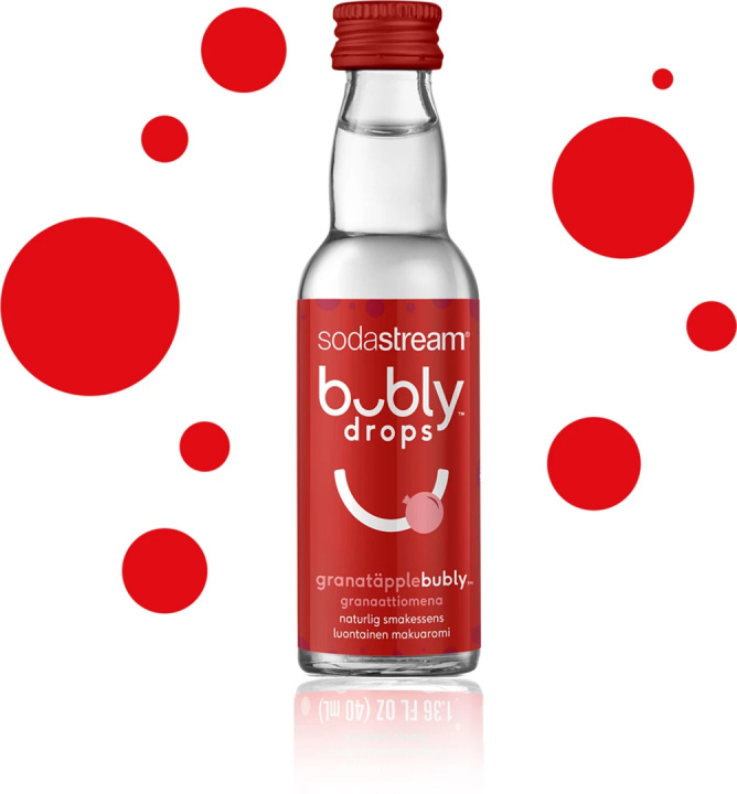 Sodastream Bubly Drops met granaatappelsmaak in de groep HUISHOUDEN & TUIN / Huishoudelijke apparaten / Water & Sap / Carbonatatiemachines / Smaken bij TP E-commerce Nordic AB (38-99584)