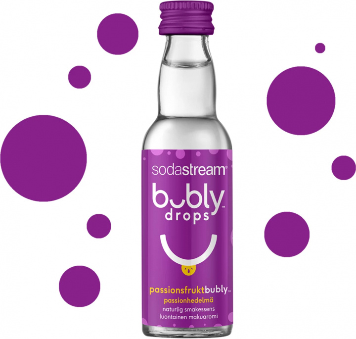 Sodastream Bubbels met passievruchtensmaak in de groep HUISHOUDEN & TUIN / Huishoudelijke apparaten / Water & Sap / Carbonatatiemachines / Smaken bij TP E-commerce Nordic AB (38-99585)