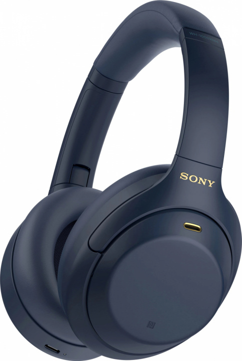 Sony draadloze around-ear hoofdtelefoon WH-1000XM4, Blauw in de groep HOME ELECTRONICS / Audio & Beeld / Koptelefoon & Accessoires / Koptelefoon bij TP E-commerce Nordic AB (38-99639)