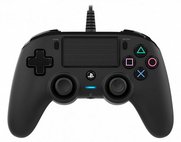 Nacon Wired Compact Kontroll, Svart (PS4) in de groep HOME ELECTRONICS / Spelconsoles en accessoires / Sony PlayStation 4 bij TP E-commerce Nordic AB (38-99700)