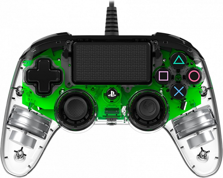 Nacon Wired illuminated Compact kontroll, Grön LED (PS4/PC) in de groep HOME ELECTRONICS / Spelconsoles en accessoires / Sony PlayStation 4 / Accessoires bij TP E-commerce Nordic AB (38-99701)