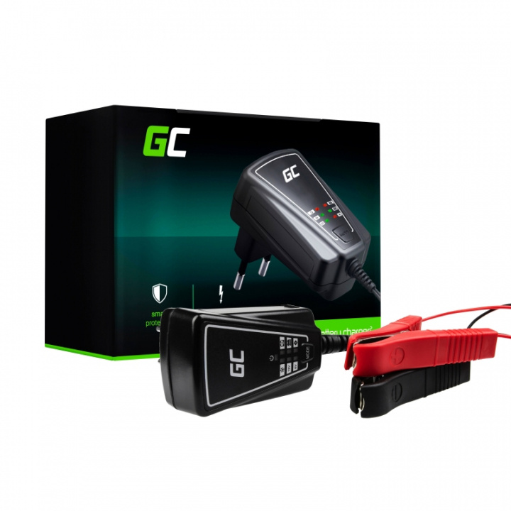 Green Cell Universele acculader AGM 12W, 6/12V-1A in de groep AUTO / Startkabels & Accessoires bij TP E-commerce Nordic AB (38-99801)