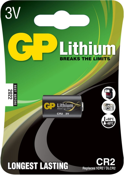 GP Lithiumbatterij, CR2, 1-pak in de groep HOME ELECTRONICS / Batterijen & Opladers / Batterijen / Overigen bij TP E-commerce Nordic AB (38-99873)