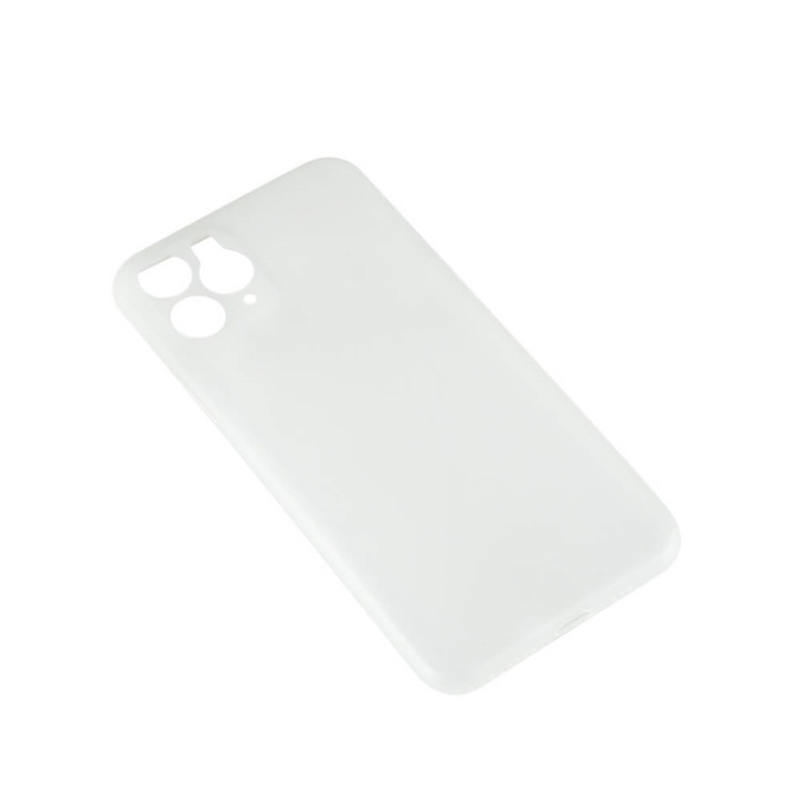 GEAR Mobile Cover Ultraslim White Semitransparent iPhone 11 PRO in de groep SMARTPHONE & TABLETS / Mobielbescherming / Apple / Make-up spiegel / Verzinnen bij TP E-commerce Nordic AB (A00087)