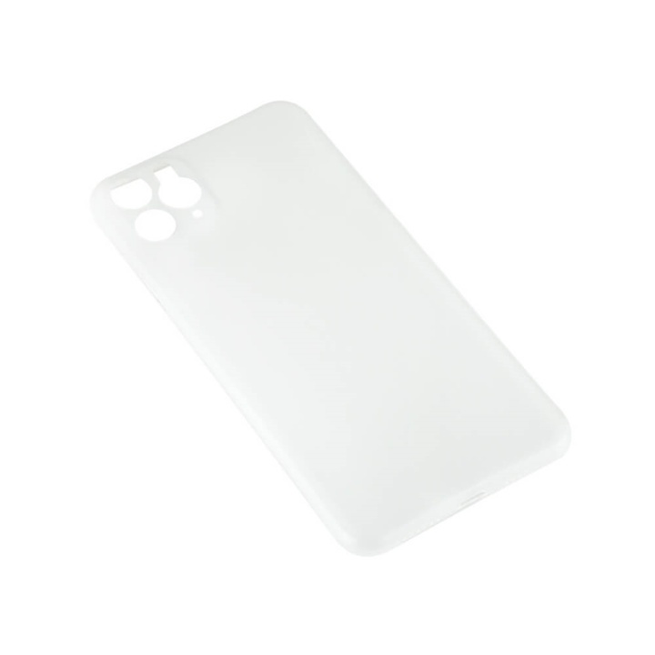 GEAR Mobile Cover Ultraslim White Semitransparent iPhone 11 PRO MAX in de groep SMARTPHONE & TABLETS / Mobielbescherming / Apple / iPhone 11 Pro Max / Hoesjes bij TP E-commerce Nordic AB (A00094)